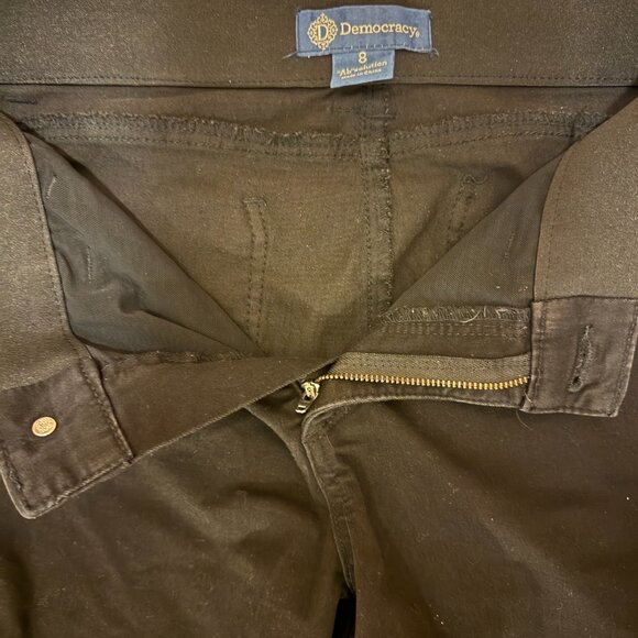 EUC Democracy "Ab"solution® Itty Bitty Bootcut Black Jeans - Picture 6 of 8